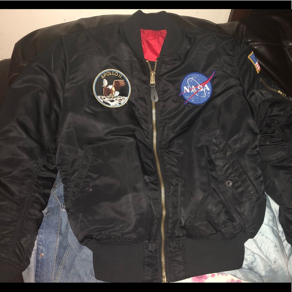 Alpha industries men NASA reversible flight jacket